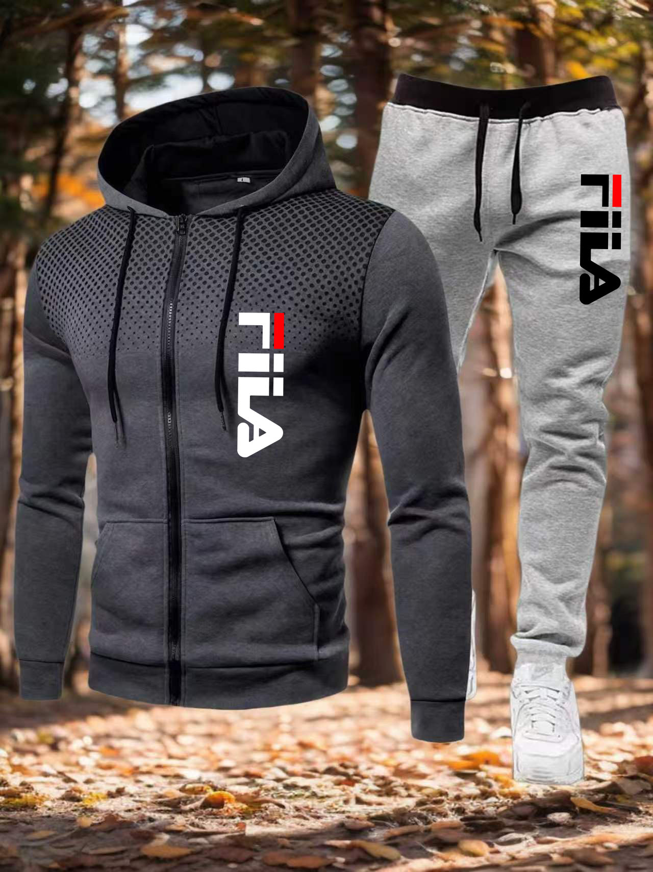 Winter Clothing Pk - Setelan Jaket Kasual Pria dengan Resleting,
