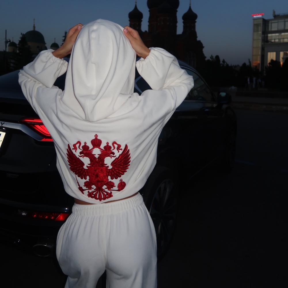 Winter Clothing For Women - Setelan Hoodie Celana Bordir Gaya Jalanan