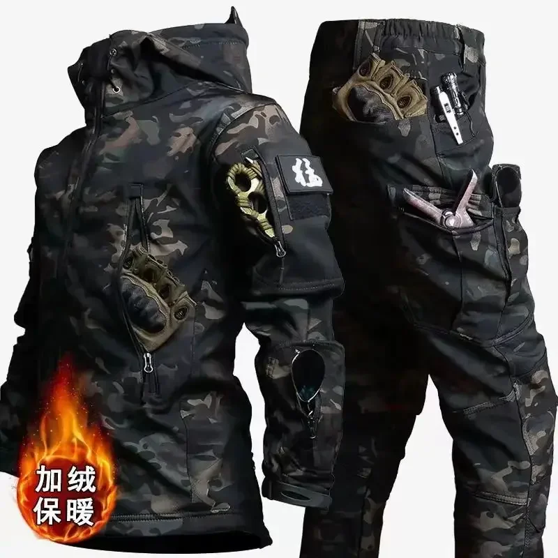 Setelan olahraga pria, tebal,  - Winter Clothing Hiking ulasan dan harga